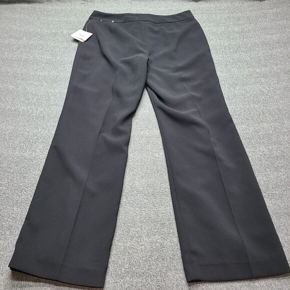 Kasper Pants Womens 10 Petite Black Classic Fit Kate Dress Career Trousers Lined - Picture 9 of 14